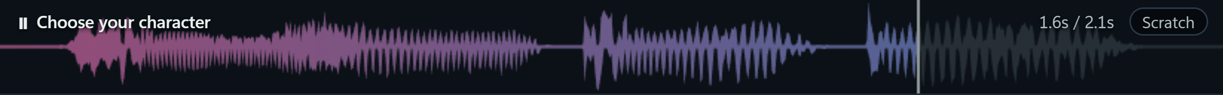 HonkPlayer's waveform in the Candy theme