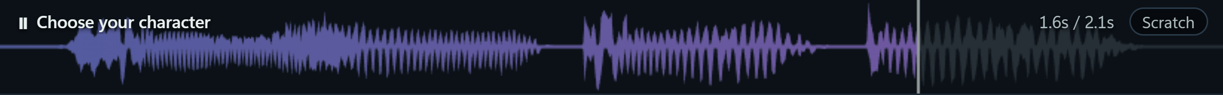 HonkPlayer's waveform in the Royal theme